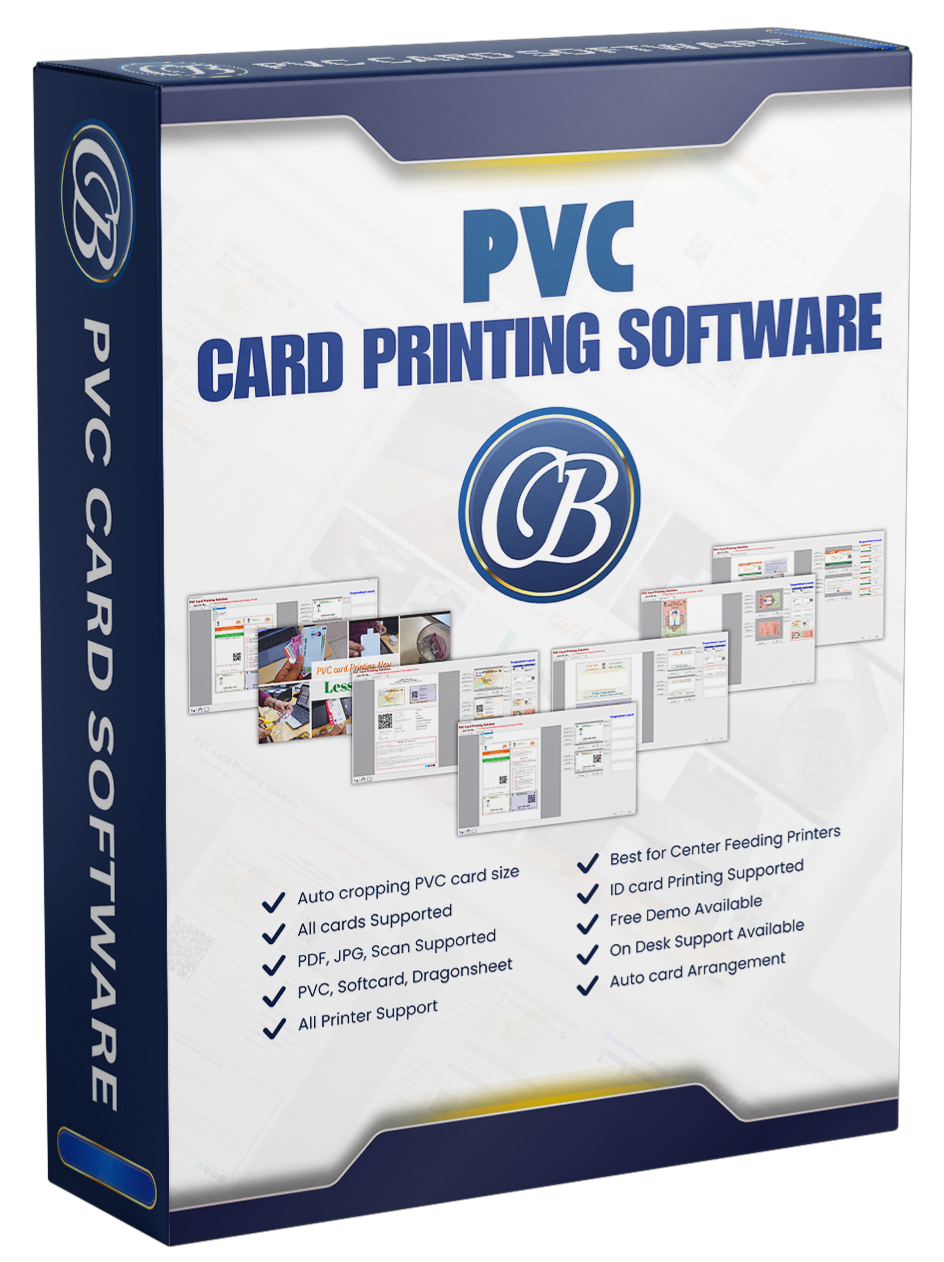 PVC card Printing Software (1 Year License) + 100 PVC cards | PVC softcards For Epson & Canon Printers